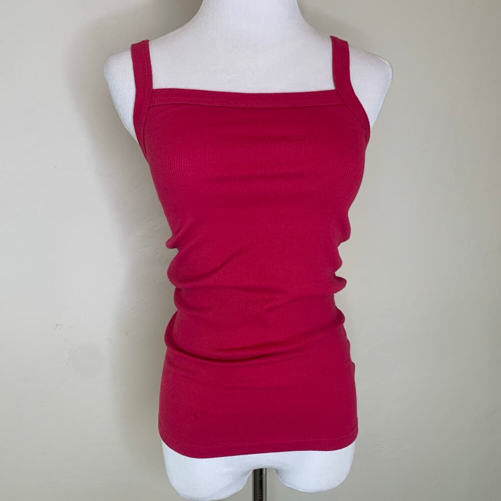 Old Navy Deep Pink Tank Top Sz Small Slim Fit